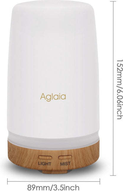 Aglaia - essential oil diffuser - timer settings - LED lighting