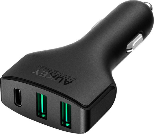 AUKEY CC-Y3 - autolader - USB 3.0 voor smartphones en tablets