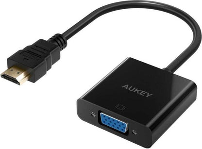 Aukey - HDMI naar VGA - VGA kabel - 1080P - Zwart