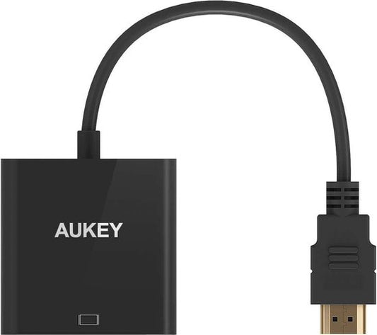 Aukey - HDMI naar VGA - VGA kabel - 1080P - Zwart