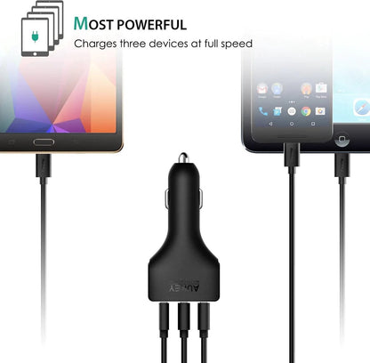 AUKEY CC-Y3 - car charger - USB 3.0 for smartphones and tablets