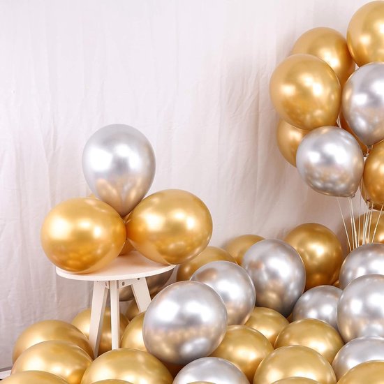 50 stuks gouden metallic gouden ballonnen 30 cm gouden ballonnen 30 cm gouden ballonnen voor verjaardag bruiloft feest latex goud