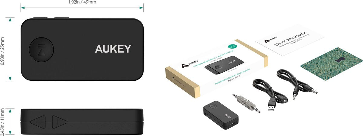 Aukey BR-C2 - Bluetooth Audio Receiver