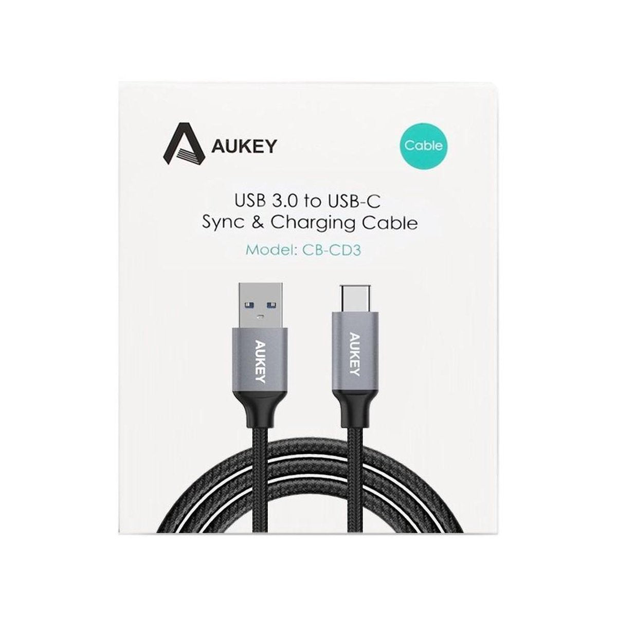 Aukey USB-C cable CB-CD3 - 2m - Black