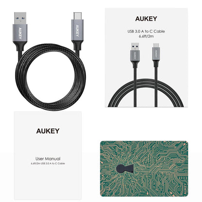 Aukey USB-C cable CB-CD3 - 2m - Black