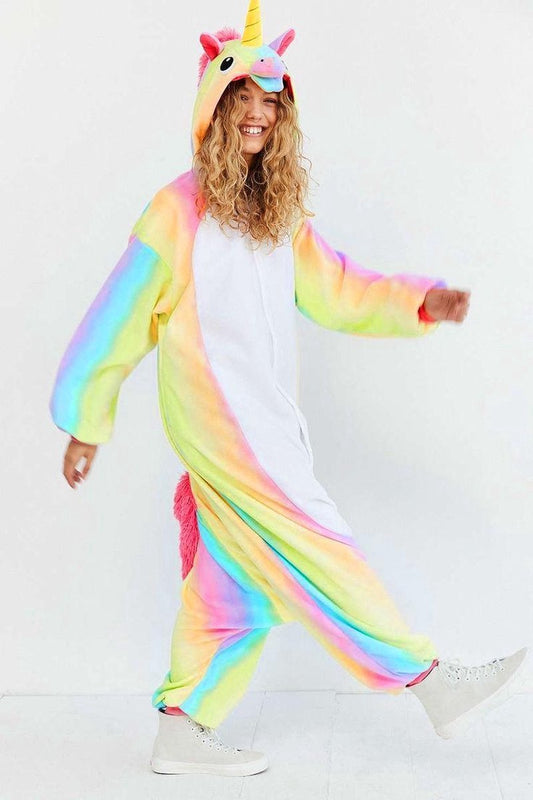 Eenhoorn Onesie Regenboog Verkleedkleding - Kinderen - 4XS (maat 95)