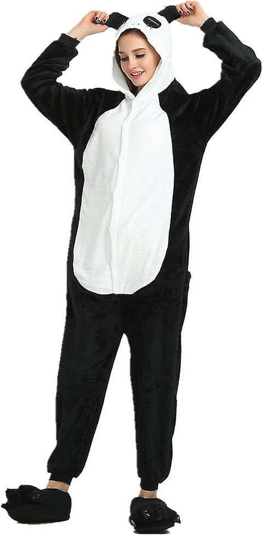 Cute Panda Onesie - Size M (156-167cm) - Pajamas - Jumpsuit - Costumes - Pajamas - Sleepwear - Theme party - Fancy dress - Carnival clothing - Women - Men - Children - Adults - Halloween