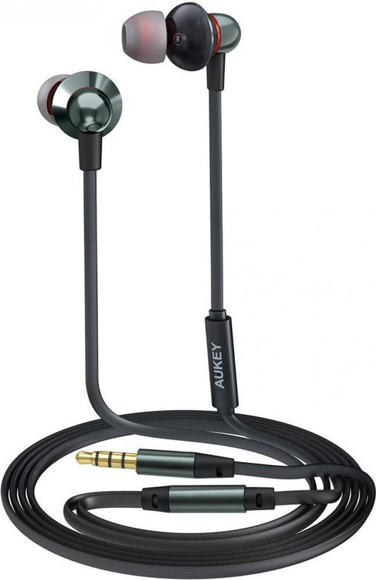 AUKEY In Ear hoofdtelefoon-EP-C8- Bedrade hoofdtelefoon Bas Stereo Oordopjes Headset met microfo