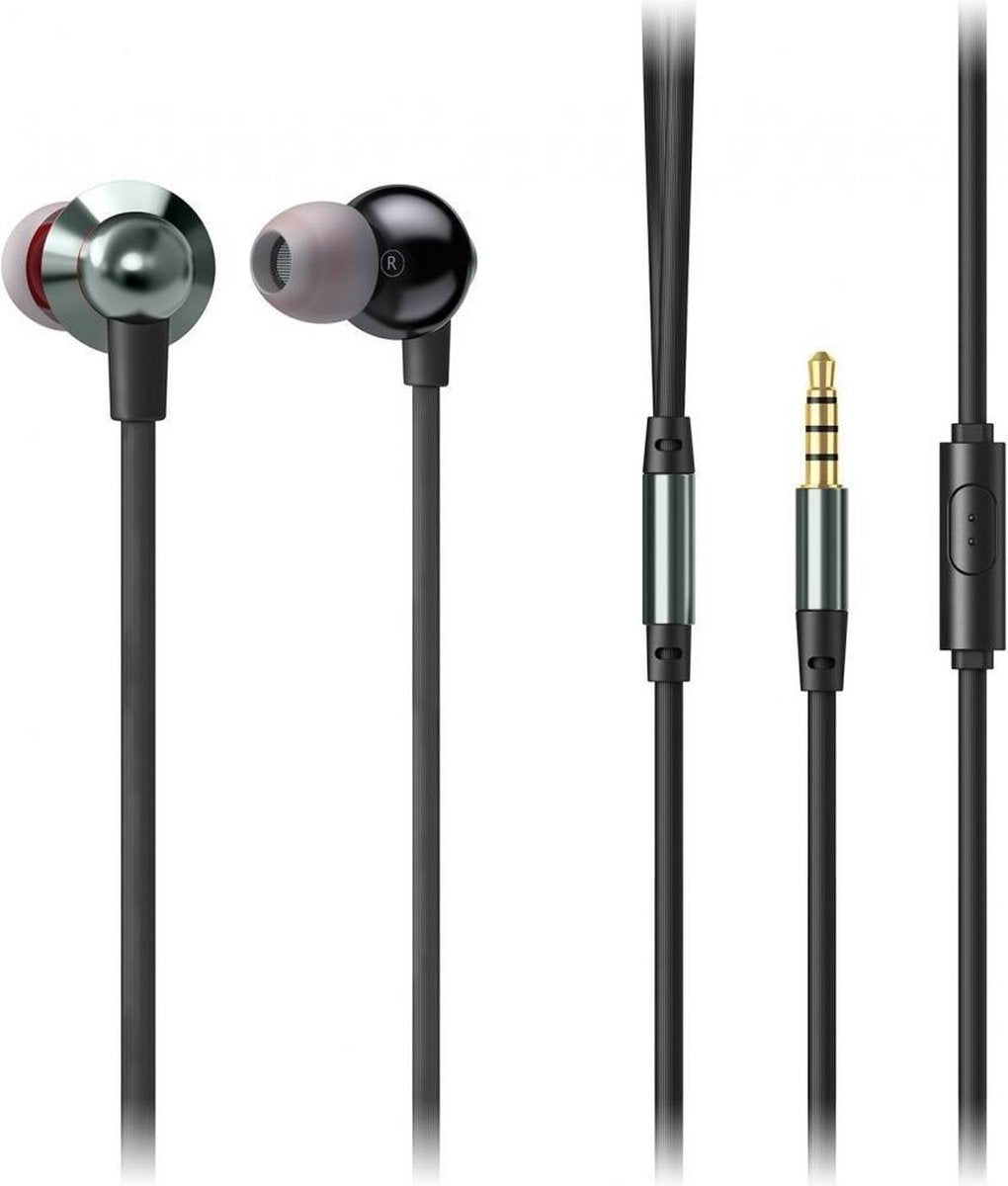 AUKEY In Ear Headphones, Wired Headphones Bass Stereo Earbuds Headset with Microphone