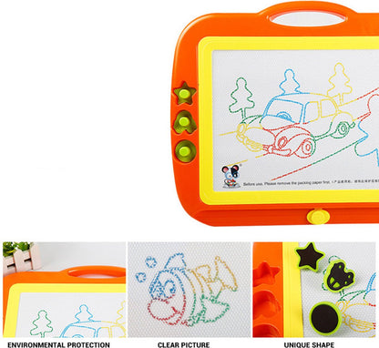 QIQU Drawing Board Doodle Board Drawing Erasable Doodle Board for Toddlers Toys for Writing Painting and Learning with Mini Size