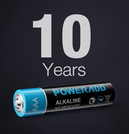 Poweradd 52 x Alkaline Batteries Long Lasting AAA Battery and 52 x AA All Purpose Battery for Home Use