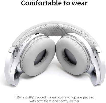 Bluedio T2+, T2 Plus Turbine Wireless Bluetooth Headphones with Mic/Micro SD Card Slot/FM Radio