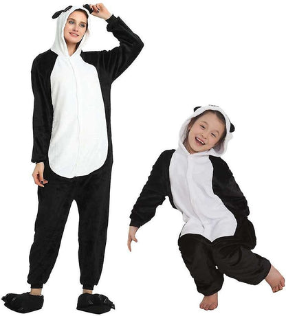 Cute Panda Onesie - Size M (156-167cm) - Pajamas - Jumpsuit - Costumes - Pajamas - Sleepwear - Theme party - Fancy dress - Carnival clothing - Women - Men - Children - Adults - Halloween