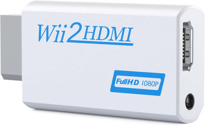 Wii naar HDMI-converter - Rybozen Wii naar HDMI-adapter - 1080P, 720P-poorten Uitvoer video en 3,5 mm audio - Ondersteunt alle Wii-weergavemodi - Snelheidsverhoging van 1 m - HDMI-kabel voor Wii-display