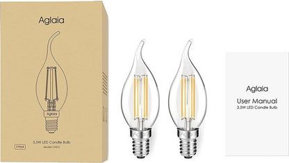 Aglaia LT-B12 Retro-design LED-lampen- 3.5 W E14 - set van 4 TL-lampen