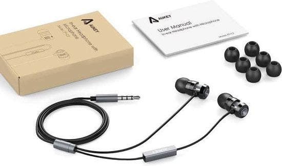 Aukey EP-C2 Pro In-Ear Headphones In-Ear oordopjes Zwart