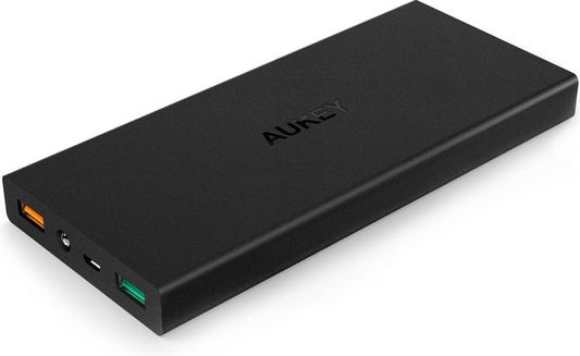 Aukey PB-T9 - 16.000 mAh powerbank - Quick Charge 3.0 techniek - Micro USB ingang- 2 USB uitgangen - geschikt voor verschillende toestellen