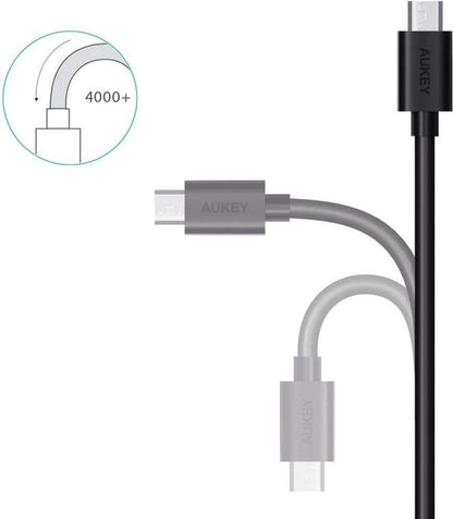 Aukey Micro USB kabel - 3 pack - lengte 120cm - Black