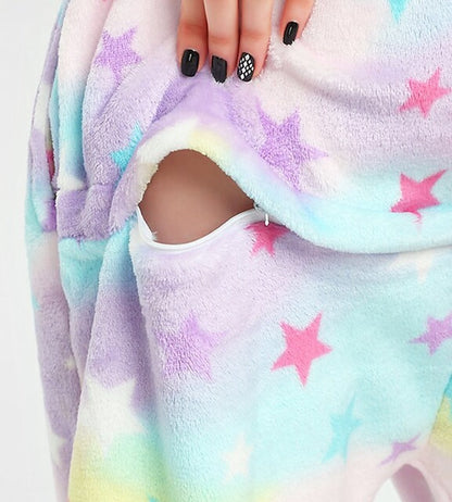 Cute Stars Unicorn Onesie - Size S(150-156CM) - Pajamas - Jumpsuit - Costumes - Pajamas - Sleepwear