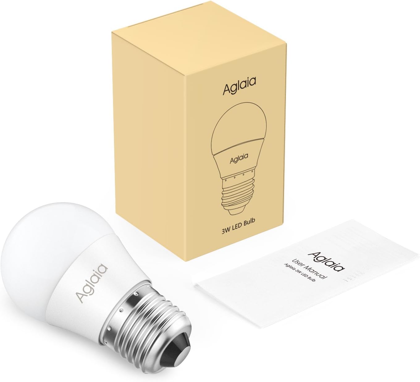 Aglaia - LT-B5 - LED Bulb - 3W - with 4500K Natural White - 320 Lumens and 270 Degree Beam Angle