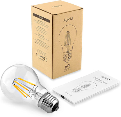 Aglaia LED LT-B3 - 6W - E27 LED-lamp - Verbruik 6 Watt - Gloeilampequivalent: 60W - Warm wit - 360° LED-lamp - LT-B3 - Energieklasse A++