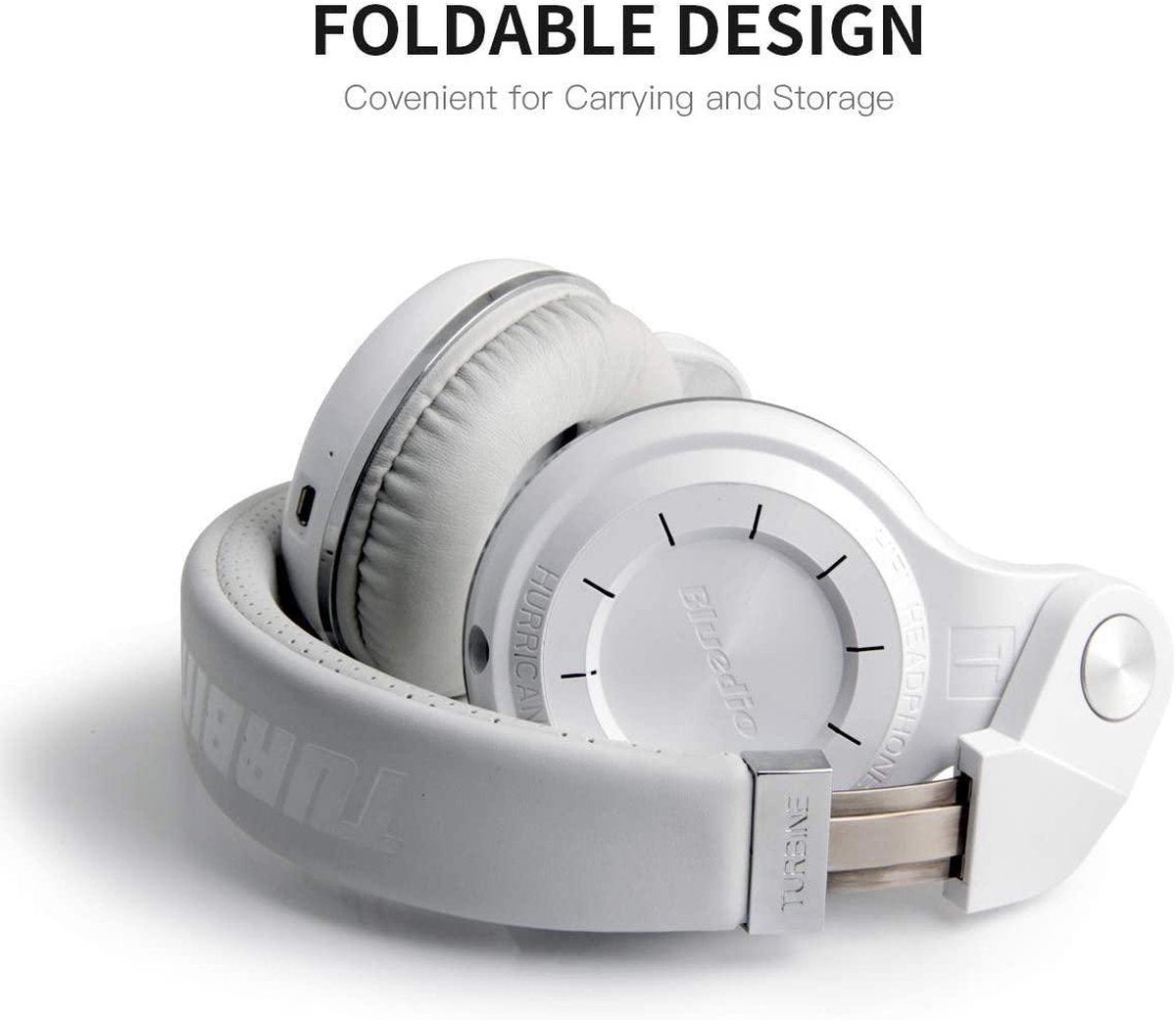 Bluedio T2+, T2 Plus Turbine Wireless Bluetooth Headphones with Mic/Micro SD Card Slot/FM Radio